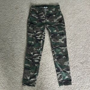 J crew camo cargo pants size 27